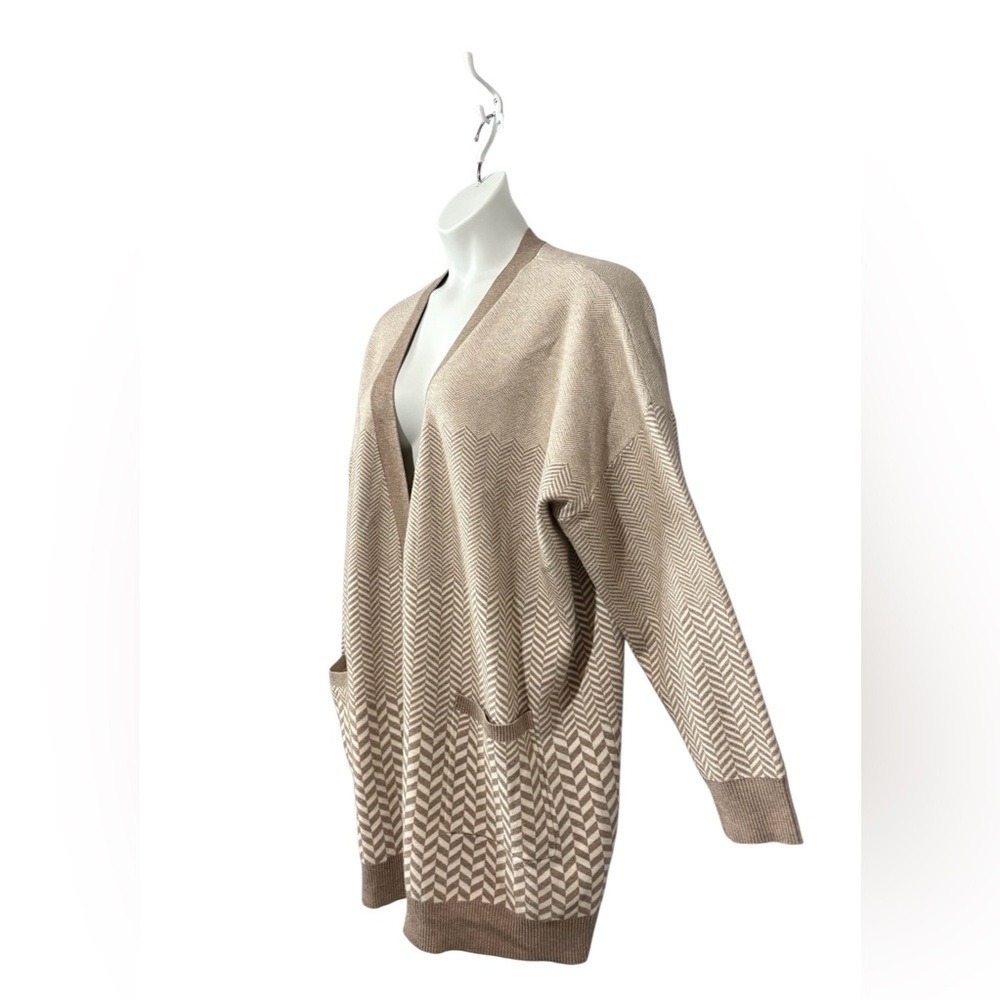NEW, Joie, Plus Size Open-Front Cardigan, 3X, Tan, Brown - Picture 6 of 9